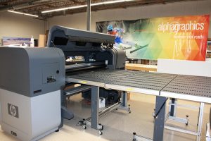 AlphaGraphics South Salt Lake HP Scitex 500 Flat Bed Printer