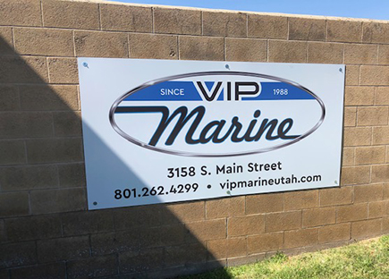 VIP Marine sign South Salt Lake