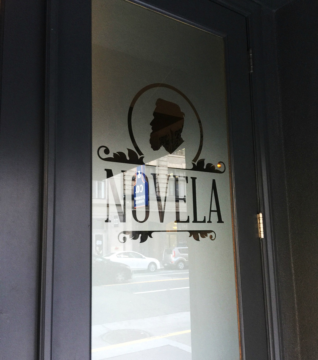 Alphagraphics San Francisco restaurant marketing custom cut and installed frosted vinyl