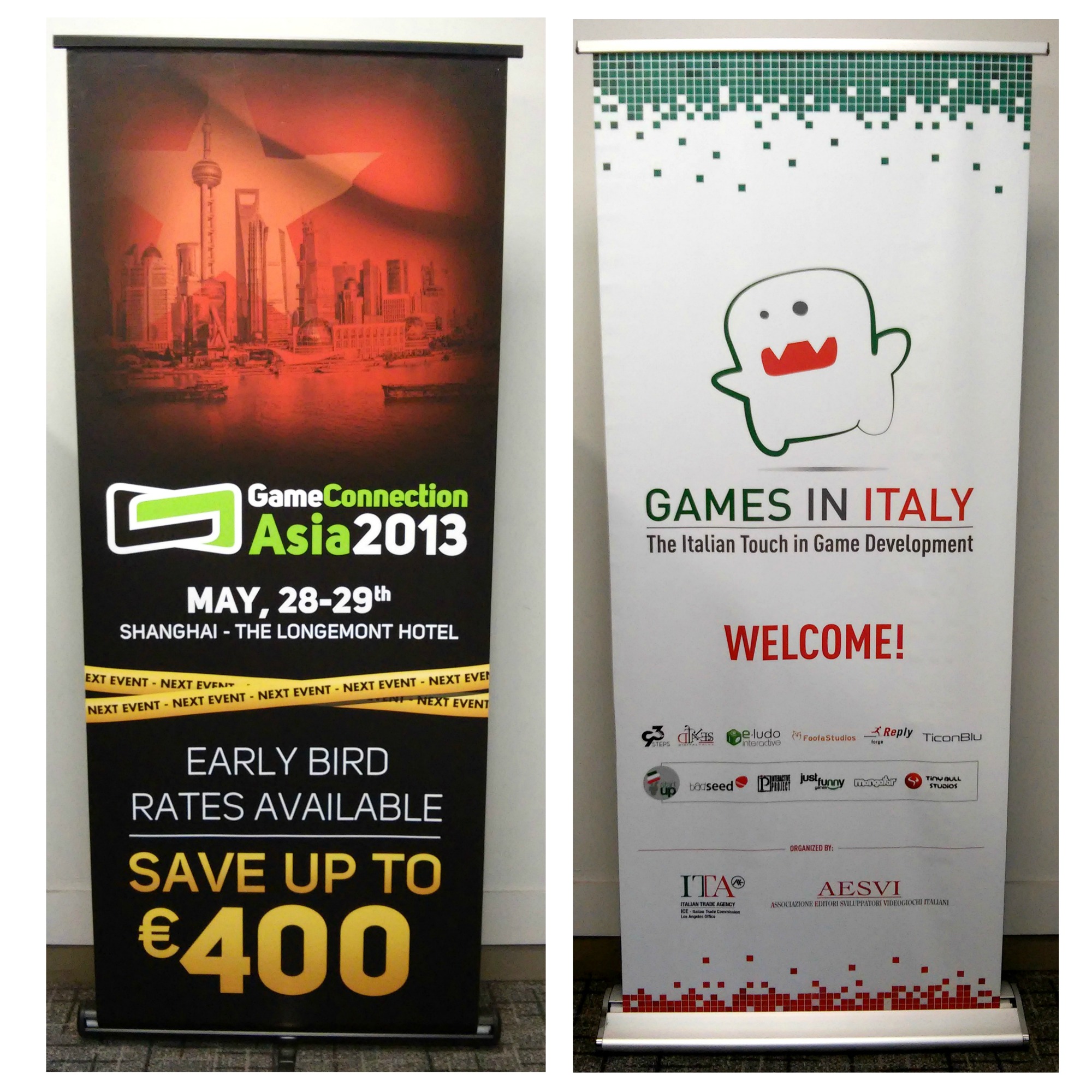 alphagraphics large format banner stands