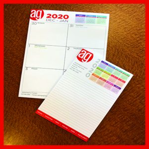 Calendar notepads for marketing