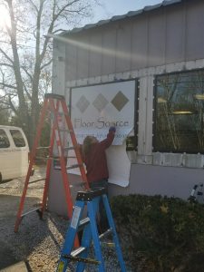 Window Graphic Installation 