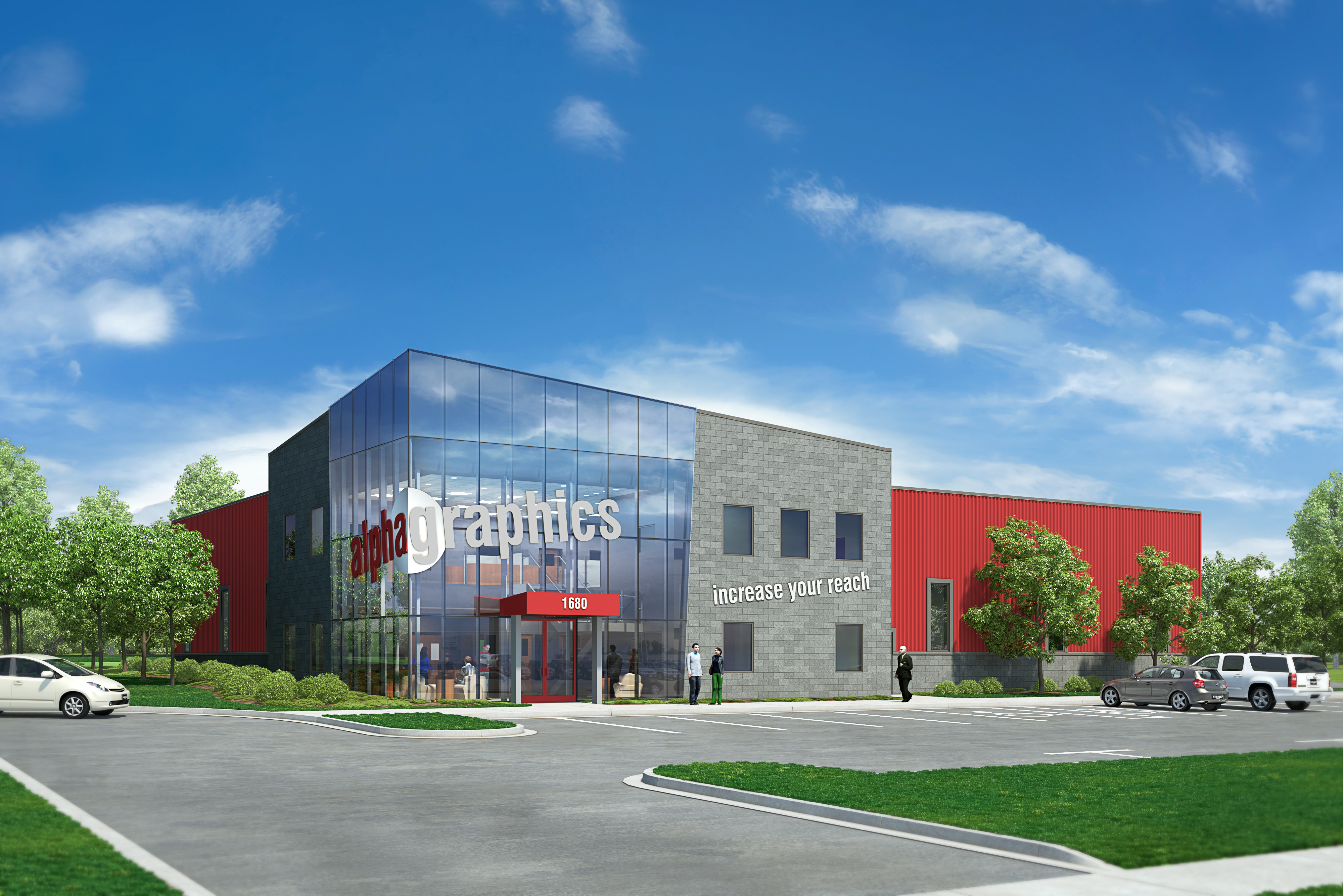 New Idaho Falls AlphaGraphics Location Graphic Rendering