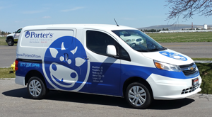 Porter's Office Supply Van Wrap