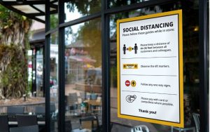 Social Distancing Window Cling