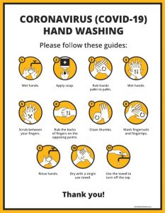 COVID-19 Hand Washing Signage