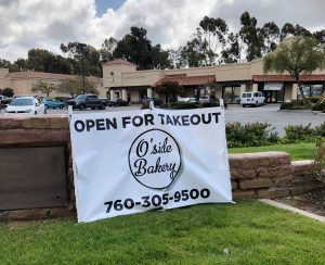 Oside Bakery outdoor banner