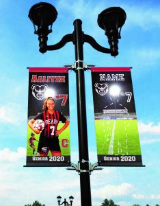 soccer pole banners