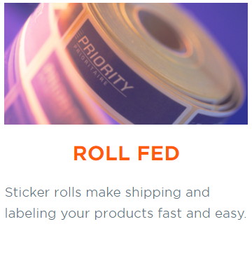Roll Fed Label Printing, sticker and decals