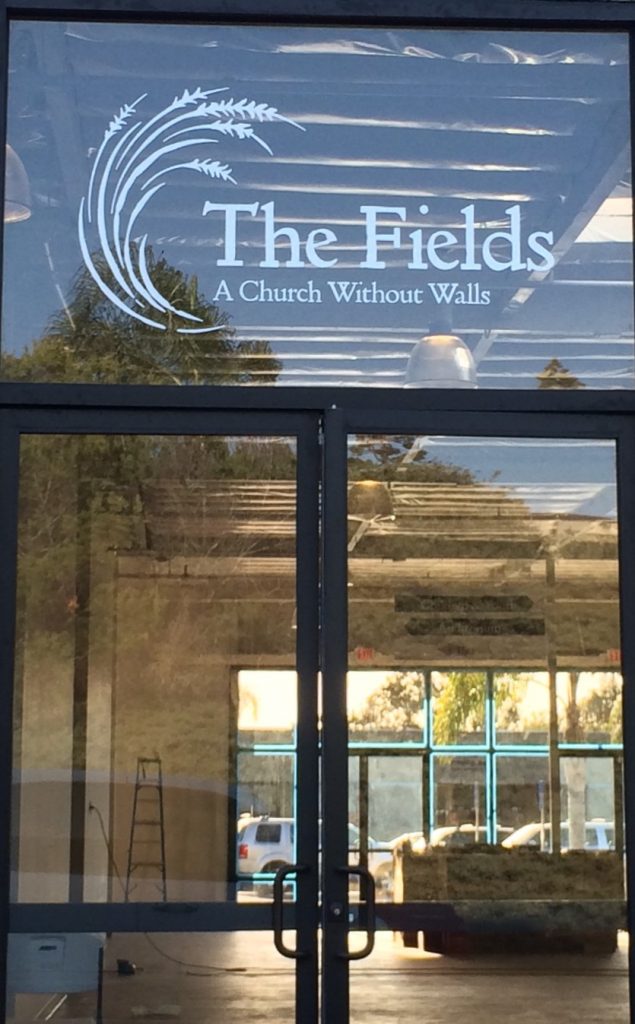 custom cut vinyl window decal and window graphics for Churches