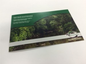 The cover panel of a single-fold brochure. Think of it as a 4-page booklet.