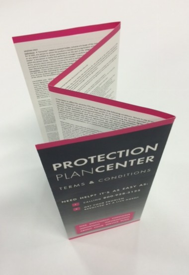 Accordion-folds segment their panels in a zig-zag format. Excellent for compacting lots of info in a tight spot.