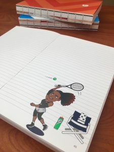 VML's smyth sewn Gatorade notebook. 