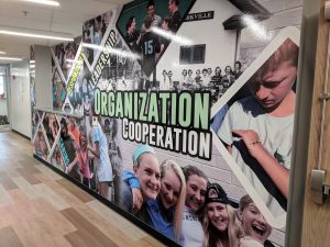 Oakhill Day School's mural installation that was installed by our 3m Certified Installer, Ross Sanders. 