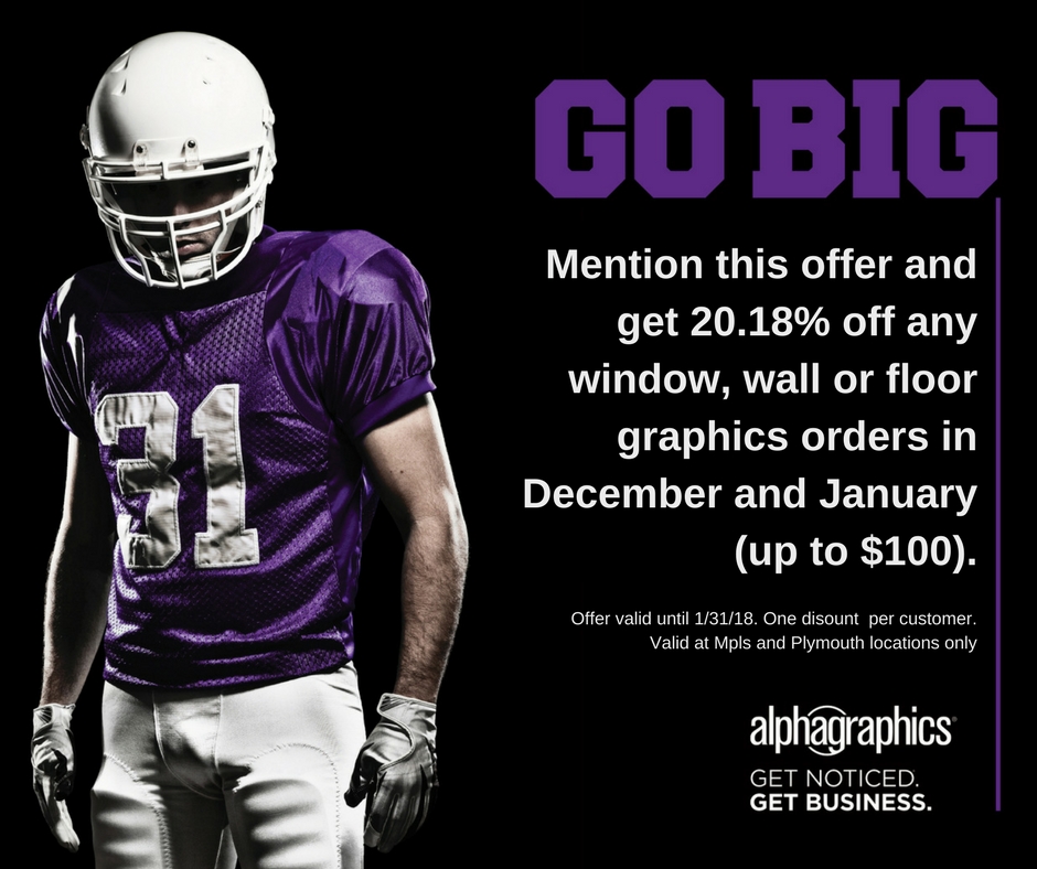 Large format monthly offer