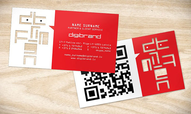 QR Code business card QR Code business card