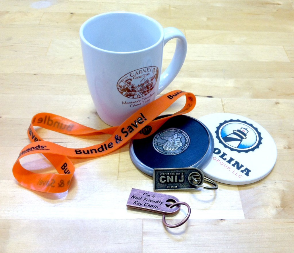 Mugs, Latex Bands, Coasters, and Keychains from AlphaGraphics Missoula