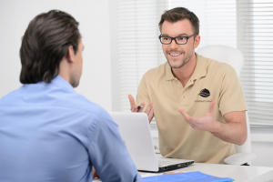 Business Person With Branded Apparel