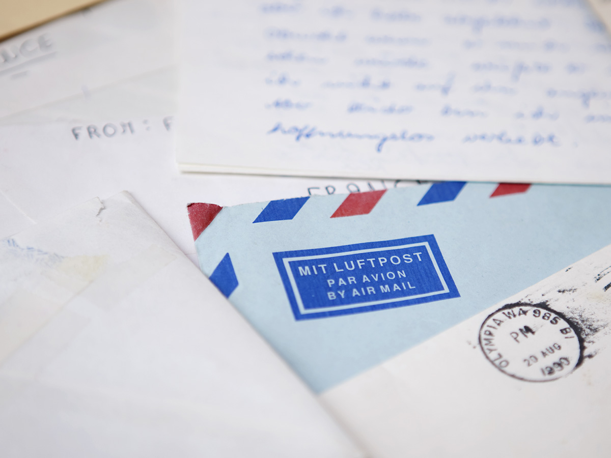 An image of mailed envelopes