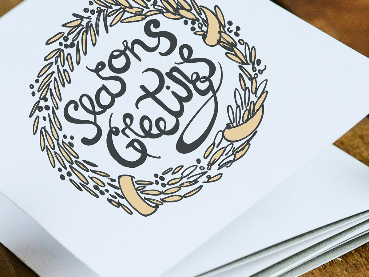 Image of a fancy folded greeting card