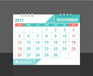 Business Calendars layout