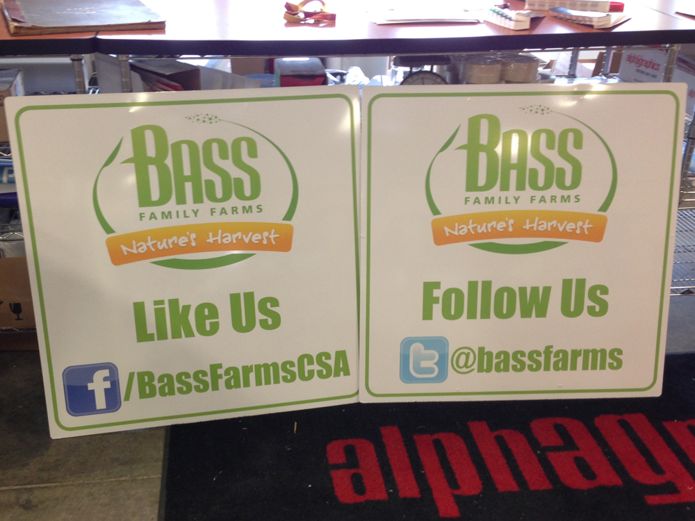 bass farms social signs
