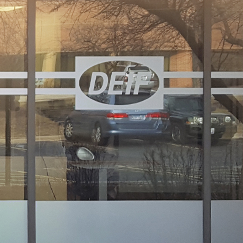 Frosted Logo Decal