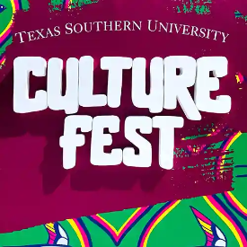 An image of a custom sign for a college event.