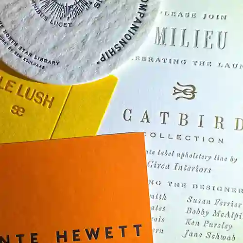 An image of various letterpress products