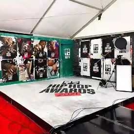 An image of the interview station at the BET Hip Hop Awards