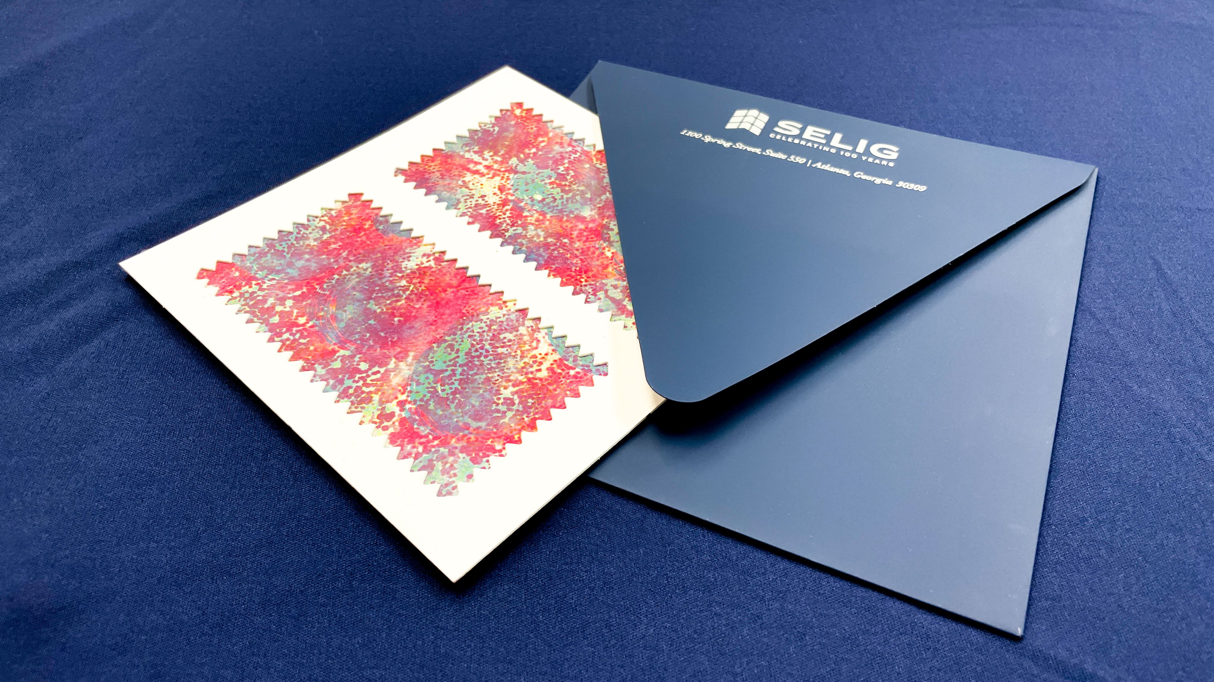 An envelope that was fully customized through envelope conversion.