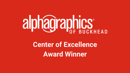 AlphaGraphics of Buckhead Center of Excellence Award