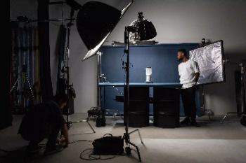 An image of a photography set.