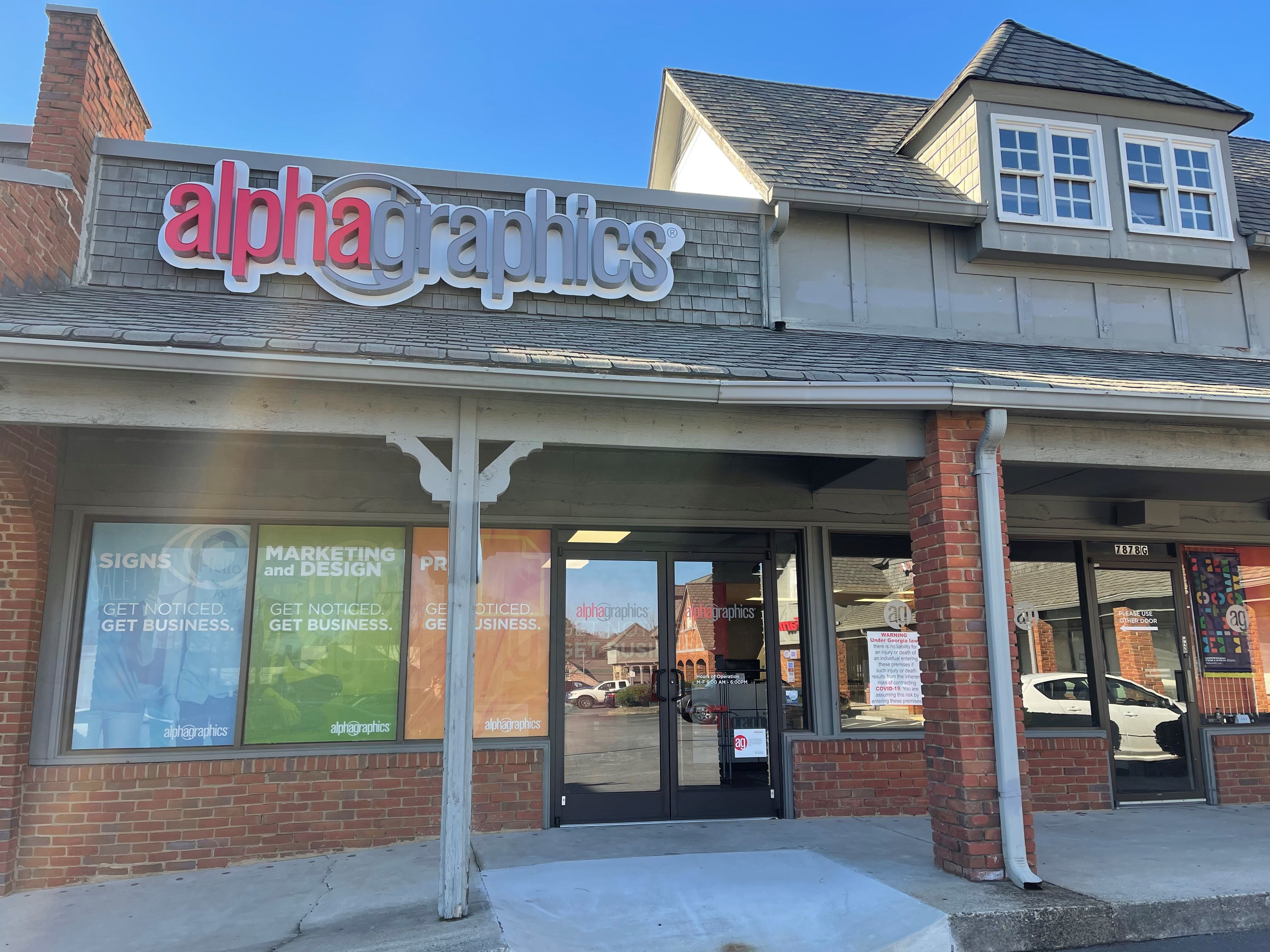 Photo of storefront of AlphaGraphics Dunwoody - Sandy Springs