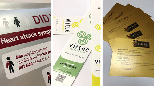 Printing with specialty inks