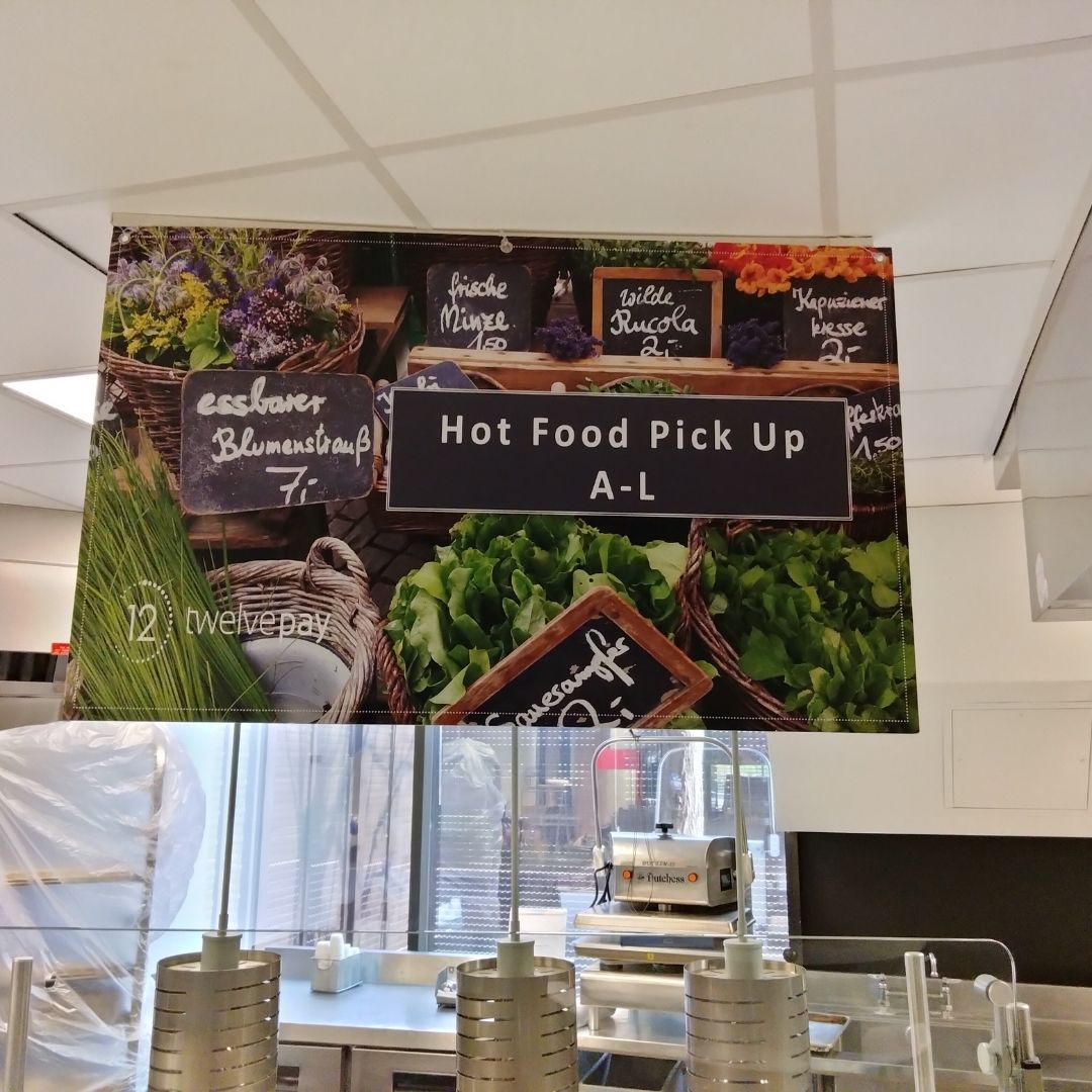 school lunch sign