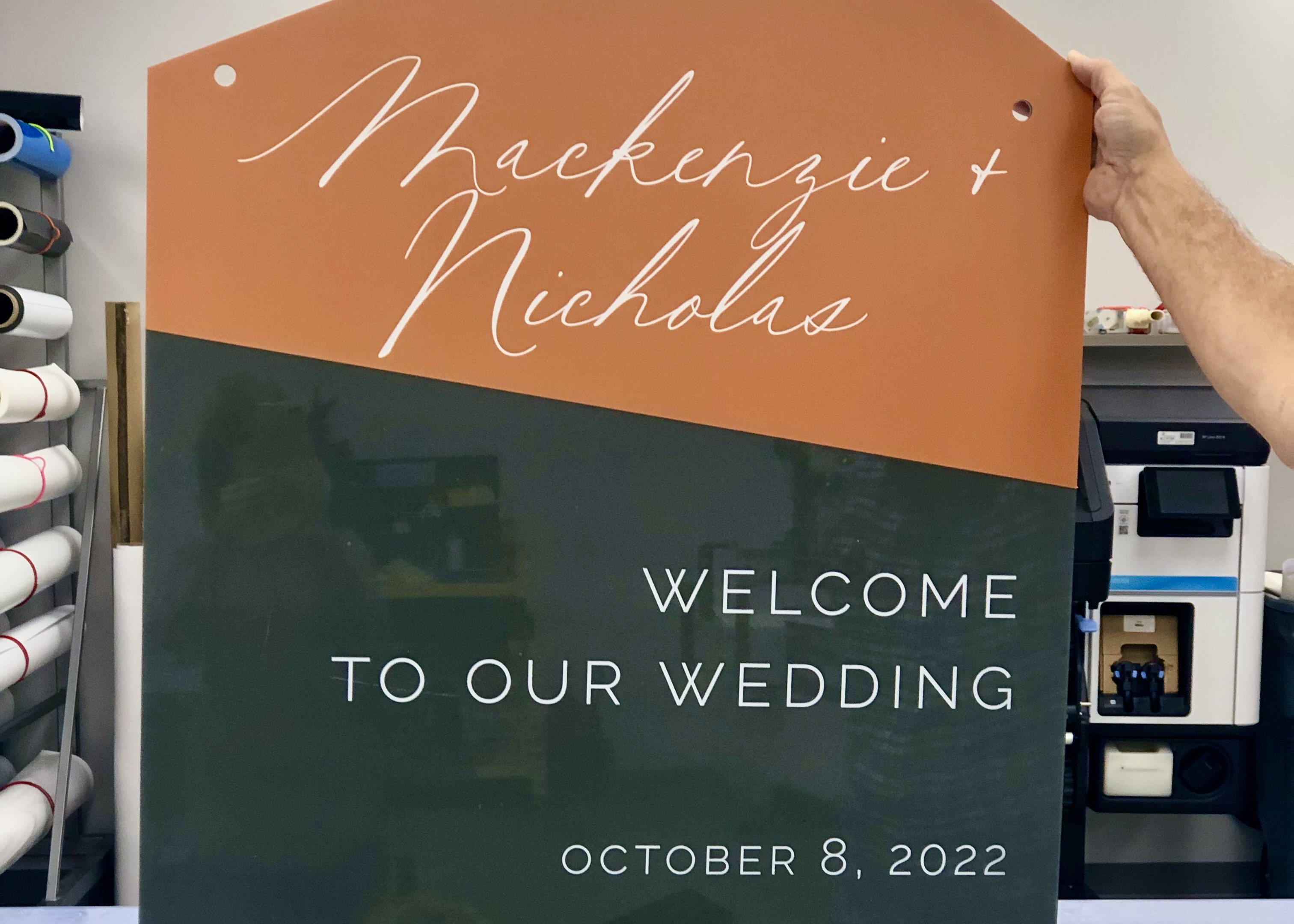 Wedding sign