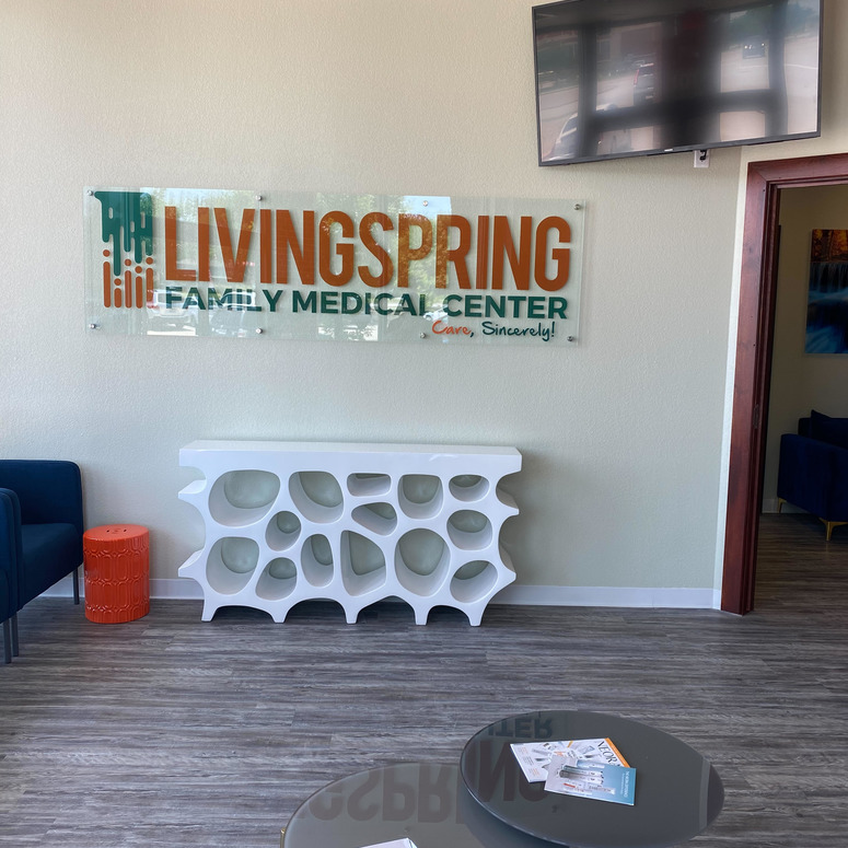 Living Spring Acrylic Sign