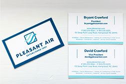 Pleasant Air company business cards