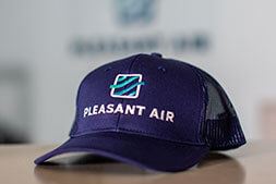 Branded trucker hat
