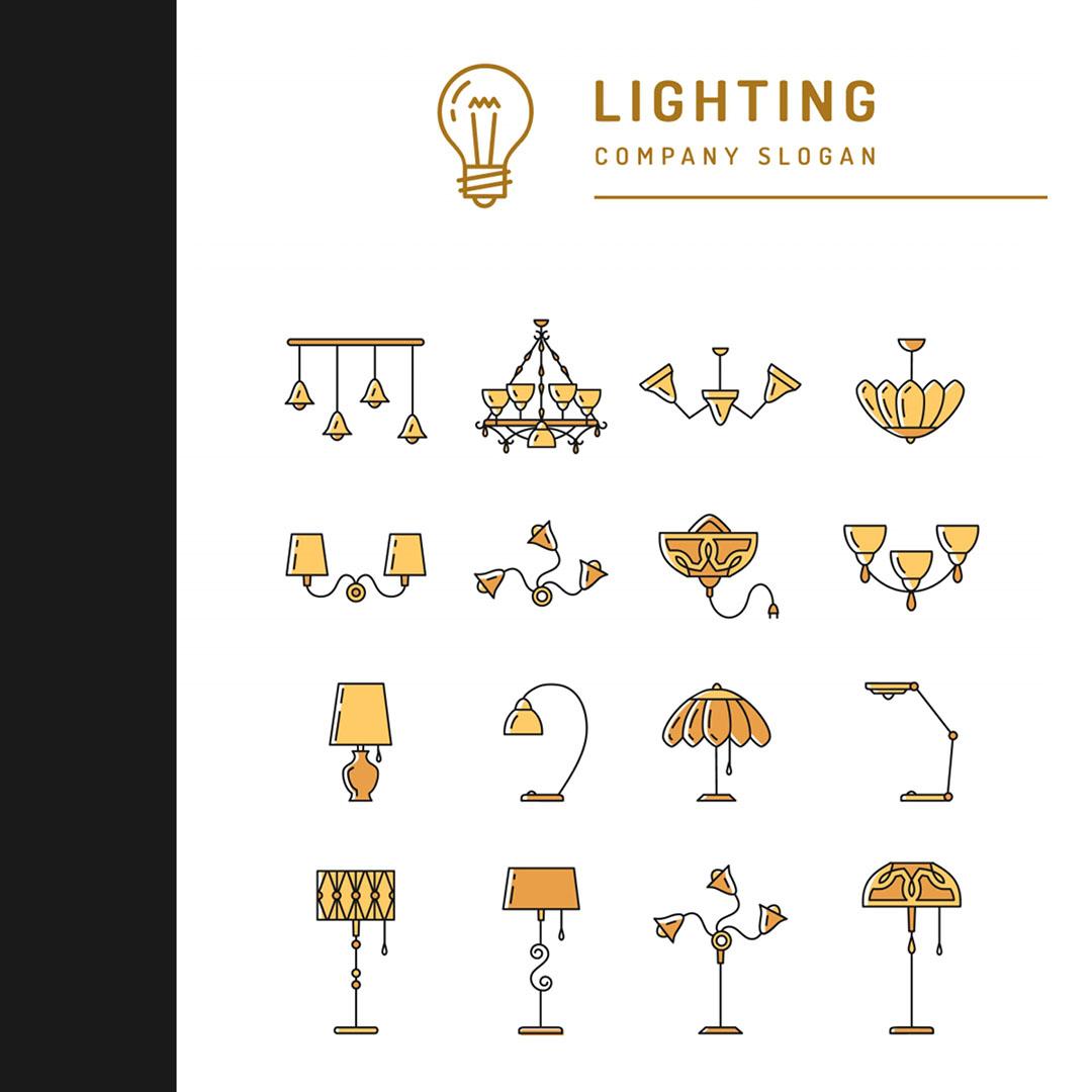 lighting wall graphic