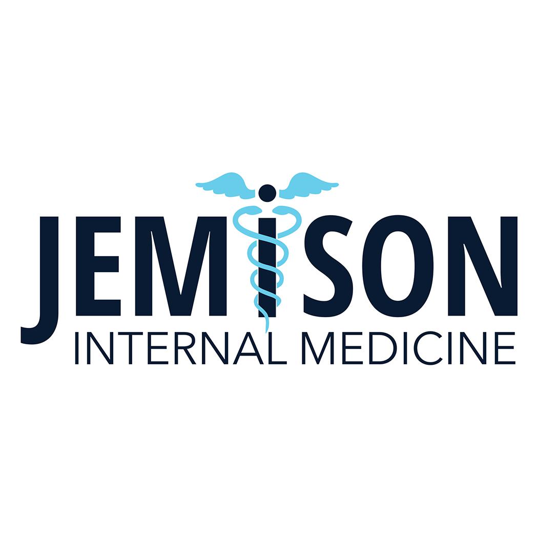 Jemison Internal Medicine logo with a caduceus in place of the letter