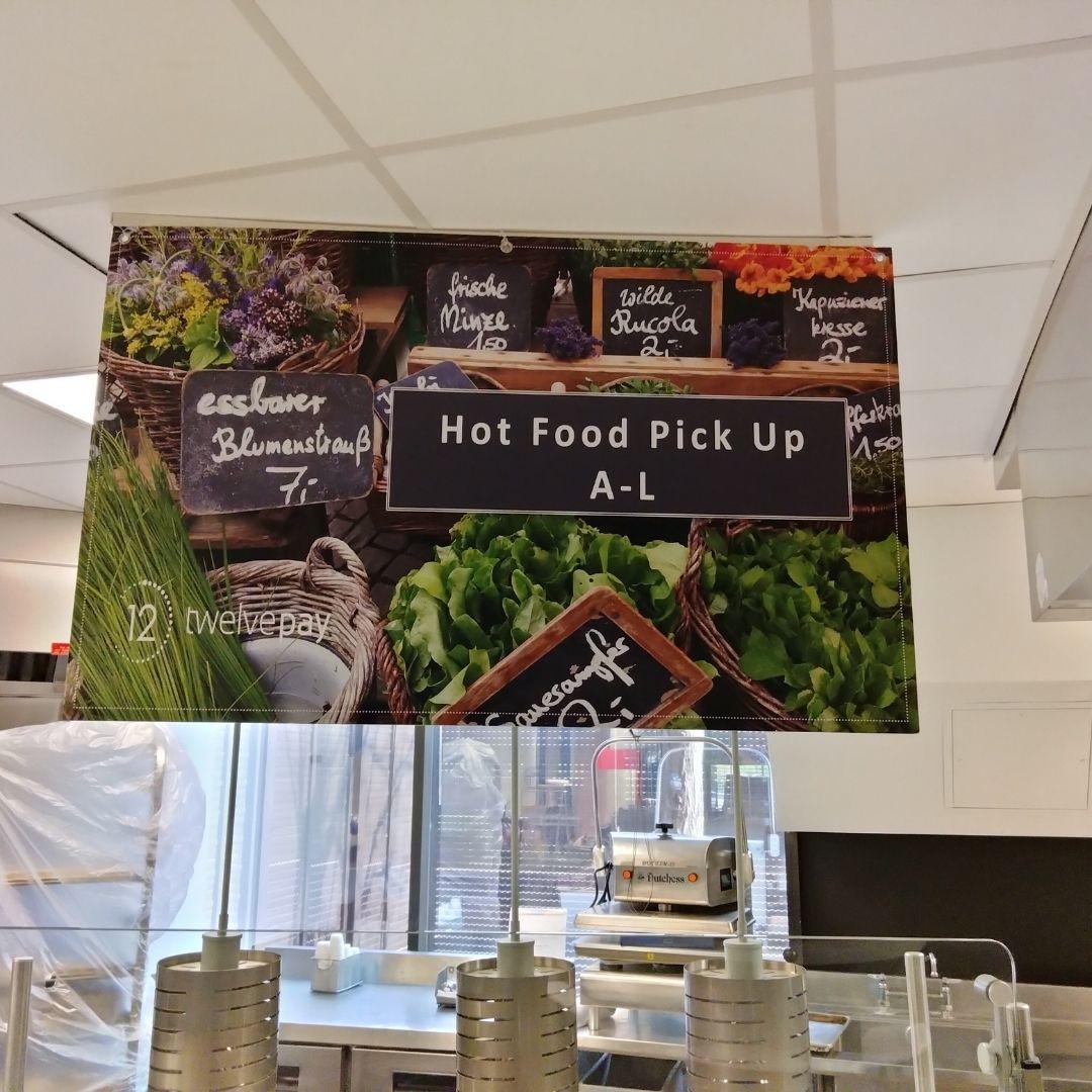 school lunch sign