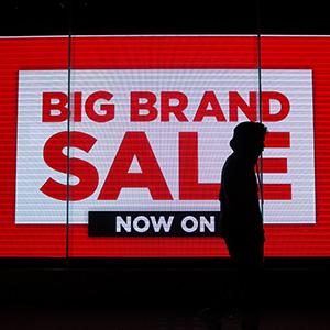 Big Brand sale sign