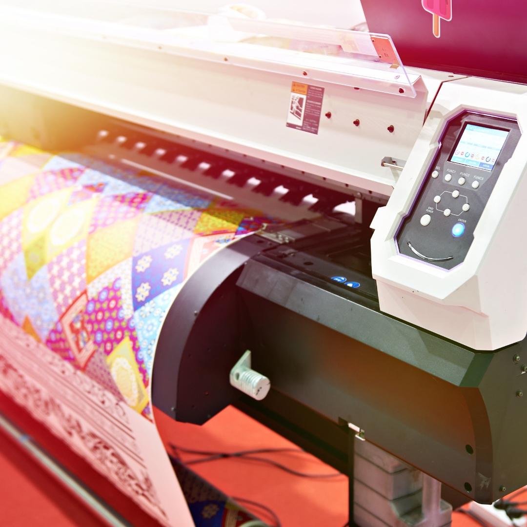 large format printer, printing a poster
