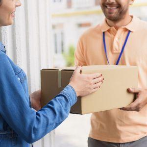 Person receiving delivery