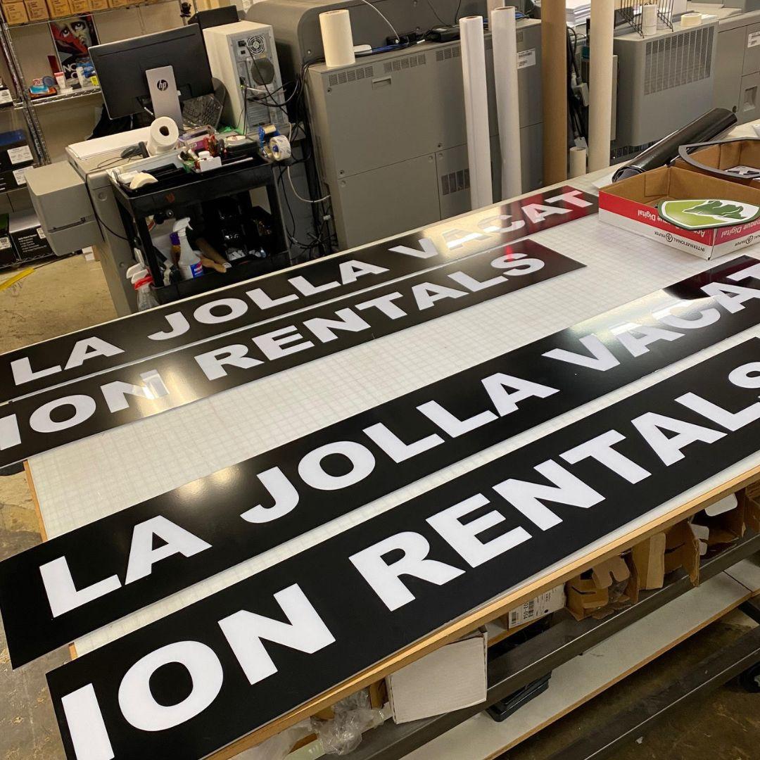 printed signs