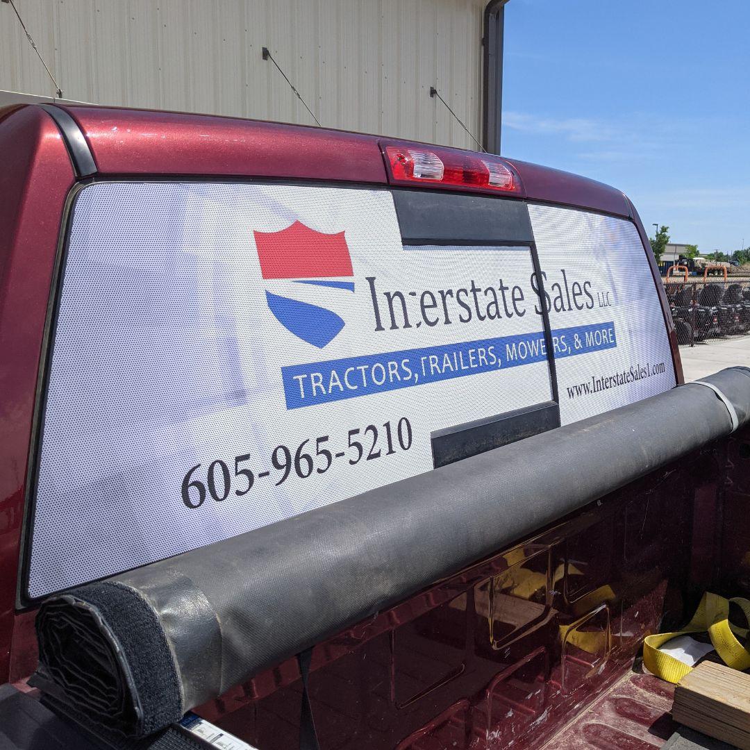 truck window printing