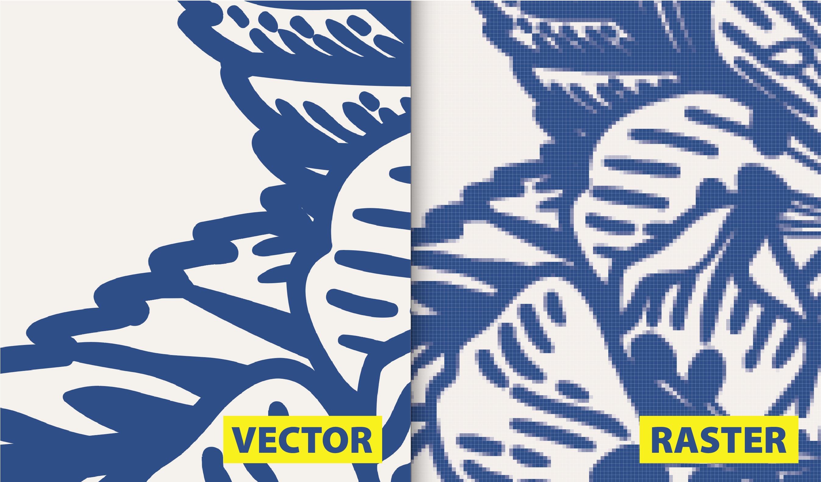 The difference between a vector file and a "not vector" file.