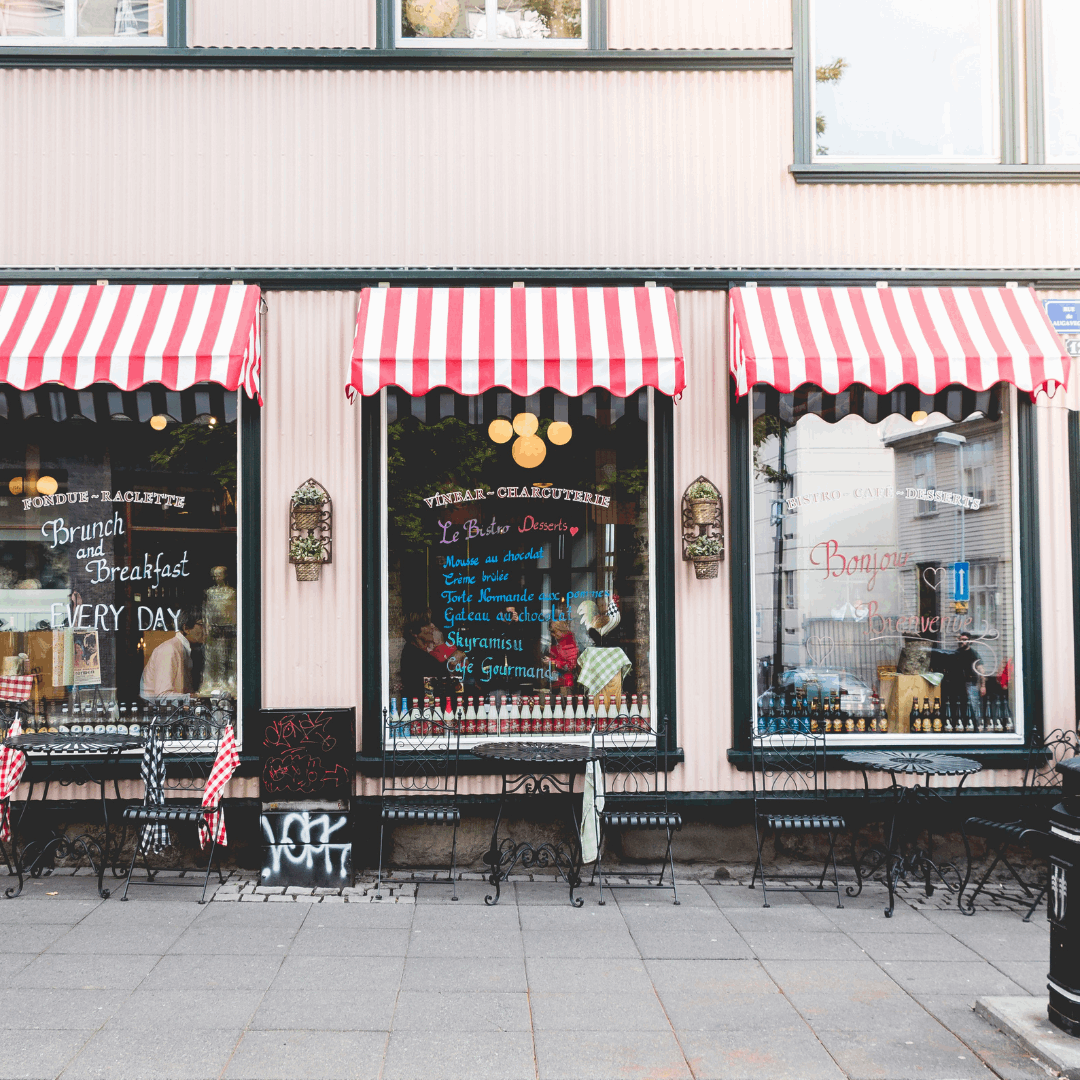 photo of summer storefront